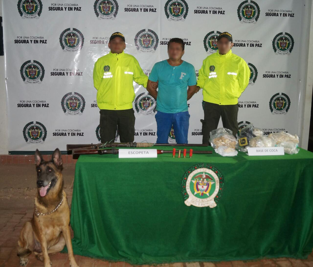 Mediante diligencia de allanamiento la Policía Nacional captura una persona por tráfico de estupefacientes