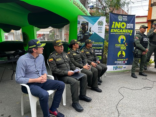 En Barbosa, autoridades municipales y la Policía Nacional realizó lanzamiento de la “Red Tiendas Seguras”