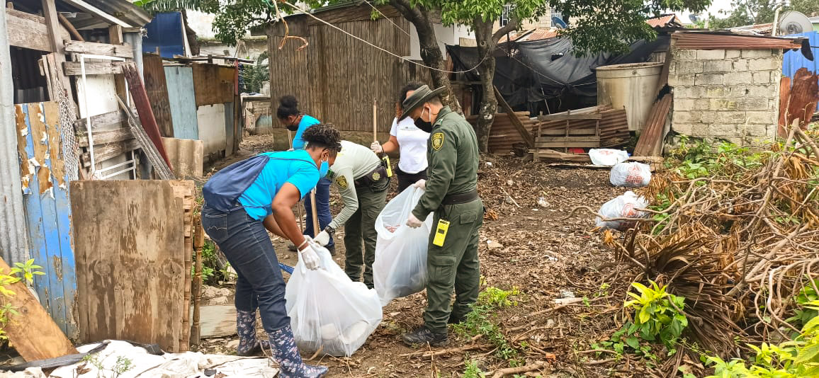 Más de una tonelada de residuos sólidos fue recolectados en el sector de Simpson Well  