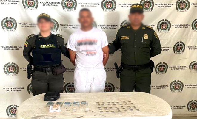 Capturado con 50 dosis de estupefacientes