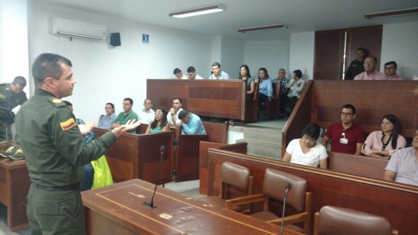 Comandante del departamento imparte instrucciones a magistrados y jueces en contra de la extorción jueces en contra de la extorcion 