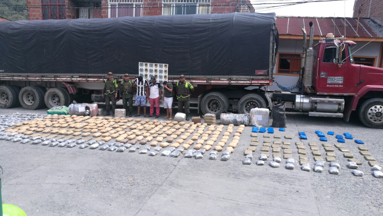 Más de 400 kilos de marihuana fueron los incautados
