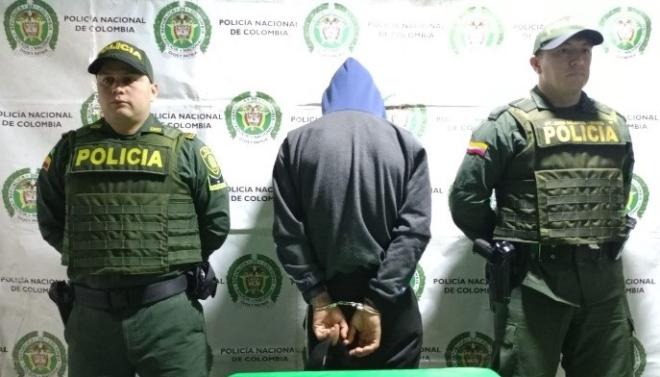 El sujeto fue capturado por el delito de tráfico, fabricación o porte de estupefacientes