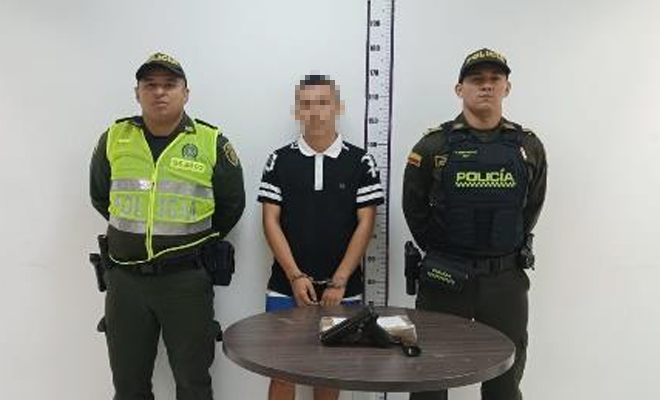Mediante el 'Plan Cazador' la Policía capturó un hombre que tenía en su poder un arma de fuego en Villavicencio