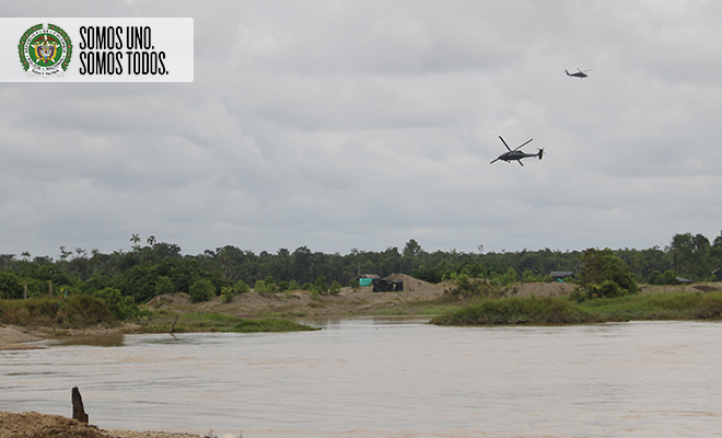 Operativo contra la minería ilícita en el Chocó