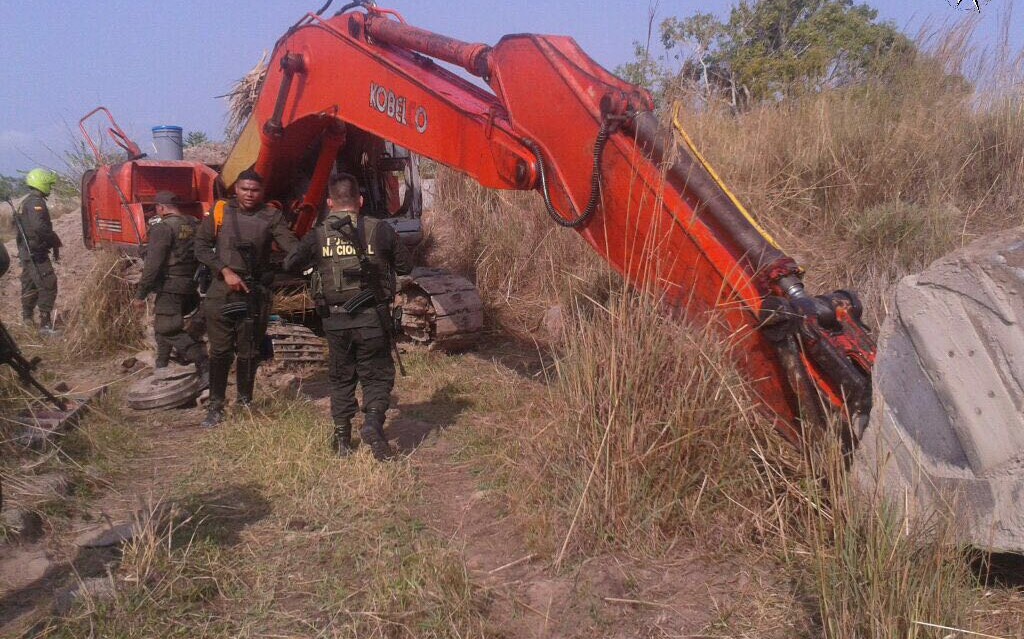 Un total de 32 personas capturadas por la policía en el sur de Bolivar en el 2017 por ejercer la mineria ilegal 