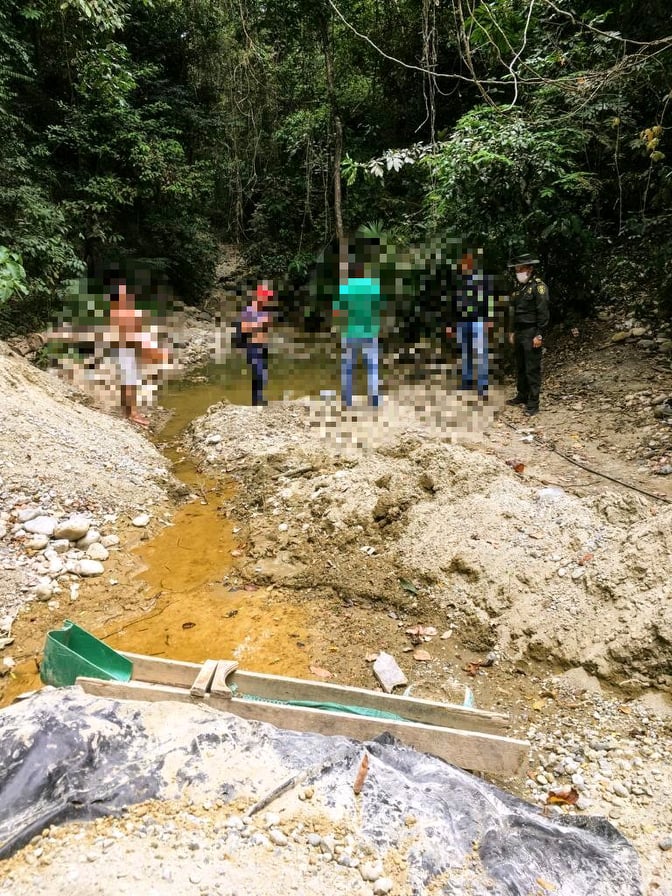 Efectuamos contundente golpe a la minería ilegal en el Tolima