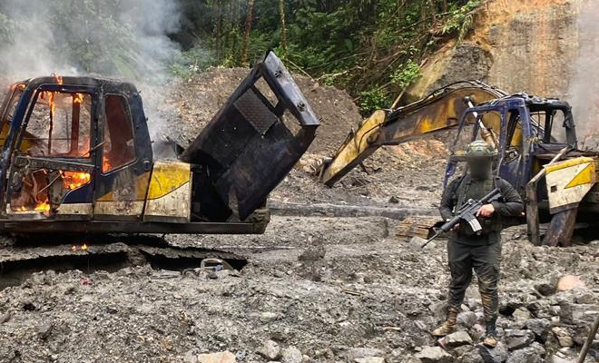 Intervención a la minería ilegal en chocó