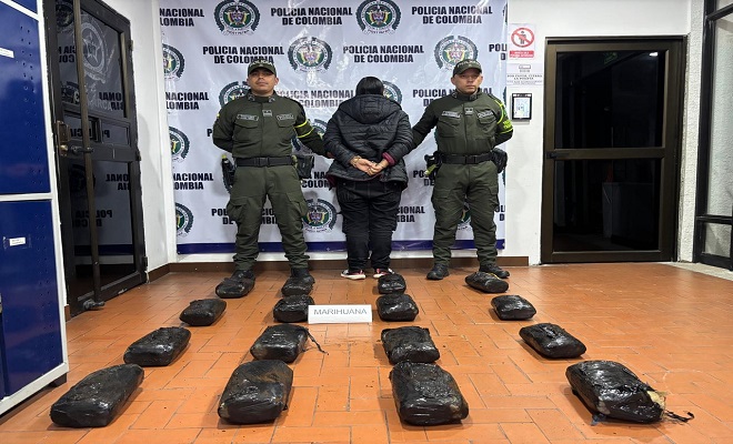 El bus en el que se desplazaba la mujer fue interceptado en el municipio de Calarcá