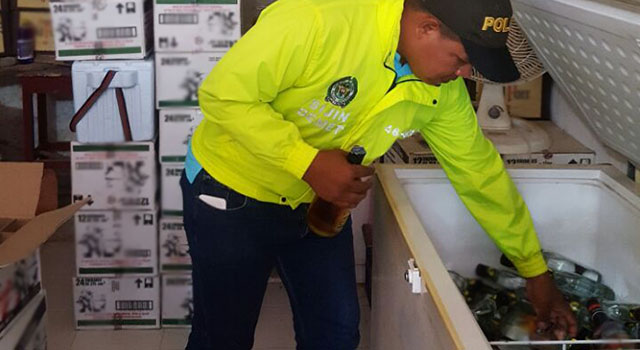 Navidad segura-incautamos licor-Policía Meta