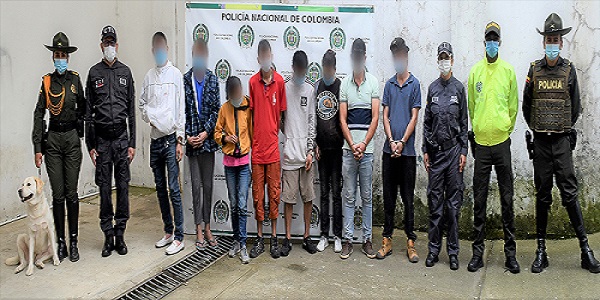 Ocho capturados en Belén de Umbría 