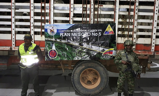 Efectivos resultados-de-la Policía Nacional-contra-el-abigeato-en-el Meta