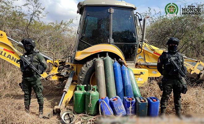 Tres capturados por el hurto de 269 metros de tubería 
