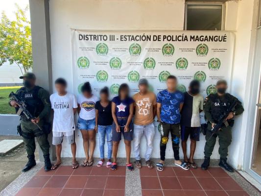 Operación “Pirámides”: capturan a ocho personas por extorsión y concierto para delinquir agravado en Bolívar.