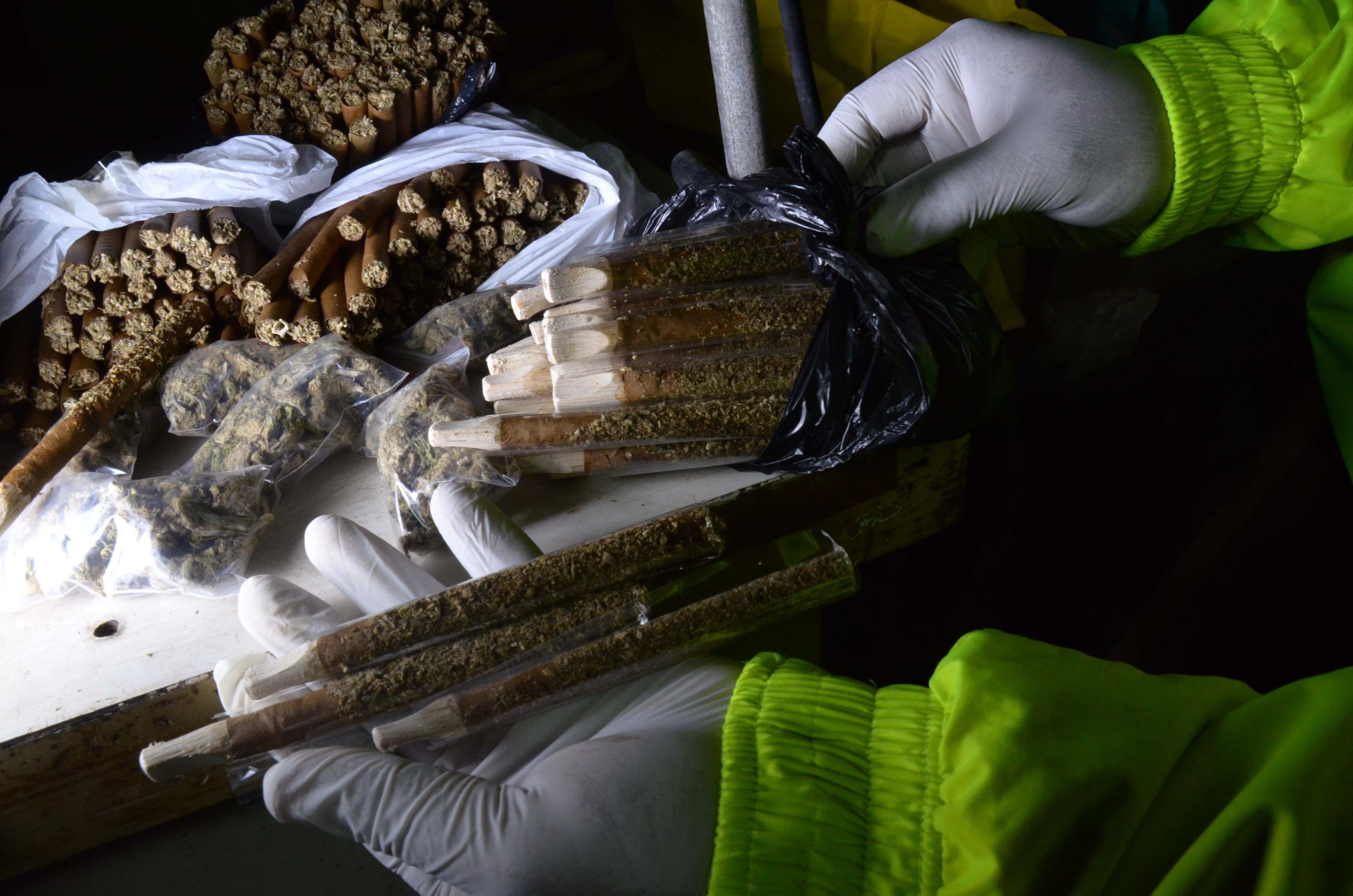 Policía de la Sijin muestra droga incautada en operativos