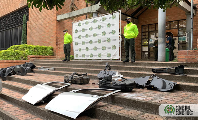 Desmantelamos “despiezadero” de vehículos en el corregimiento Santa Elena