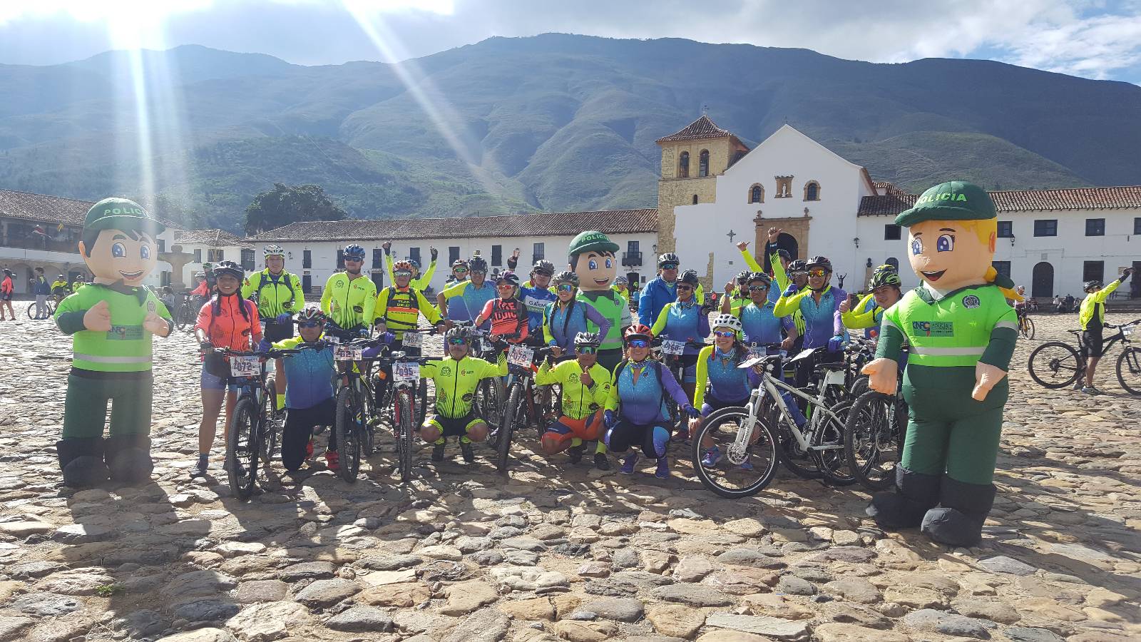 Segunda Travesía por el bienestar de mi Policía en Villa de Leyva