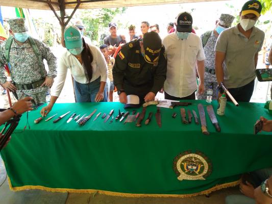 Con plan desarme fortalece la convivencia y seguridad ciudadana Sucre.