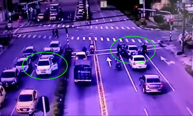 Policía capturó tres sujetos cuando hurtaban a ocupantes de un vehículo