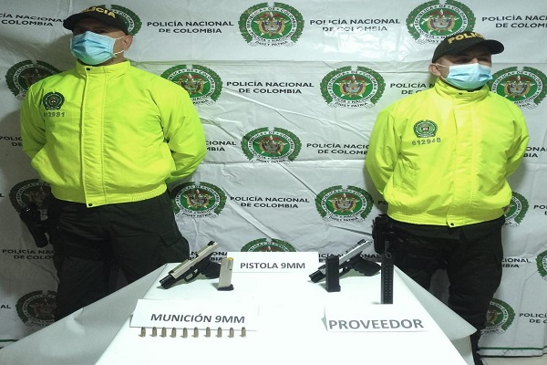 armas de fuego halladas