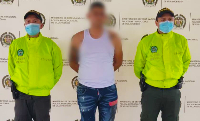Policía capturó a “Orejas” por hurto calificado y agravado en el barrio Villa Humberto de Villavicencio