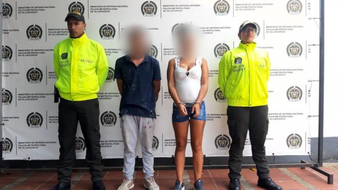 Policía capturó a una pareja que pretendían hurtar dos motocicletas haciendo uso de una llave maestra