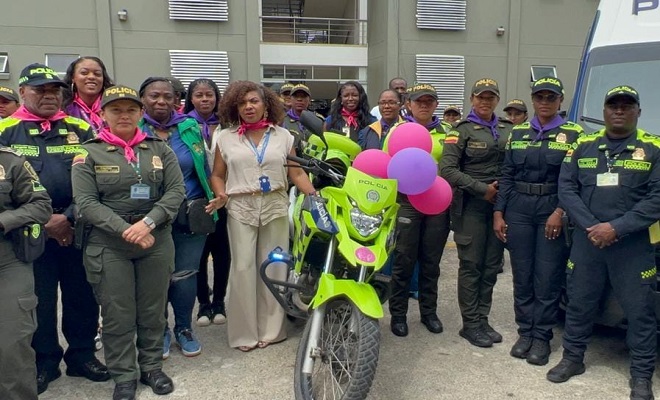 Policía Lanza la patrulla púrpura en el Chocó