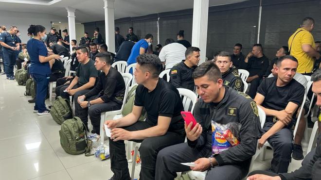 Policía Metropolitana de Neiva realiza recibimiento de nuestros héroes. 