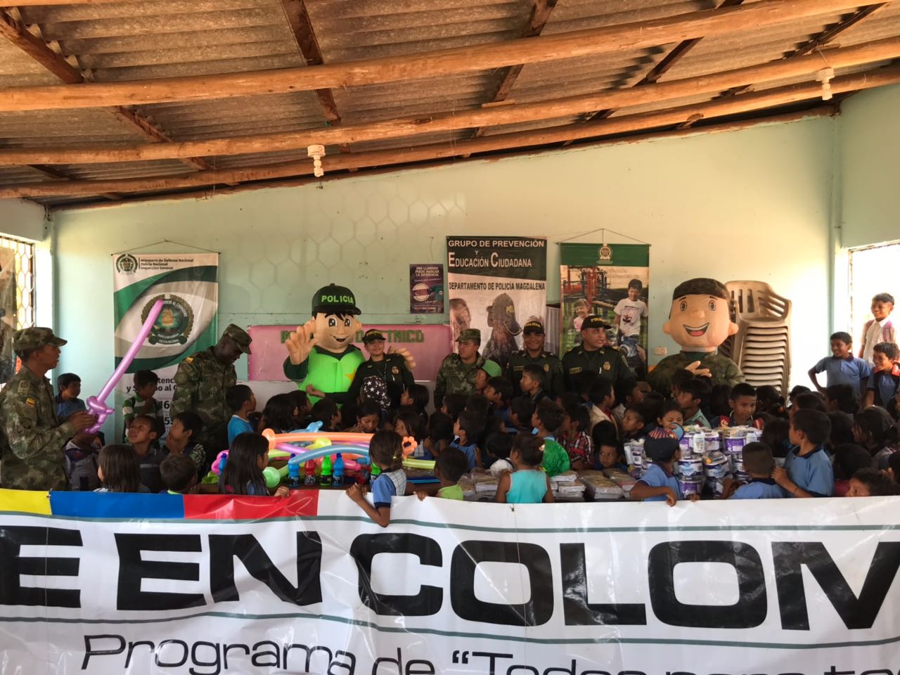 San Angel-Magdalena-Indigenas oristuna-policia nacional-plan horus-intervención comunidad-prevención