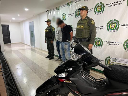 Policía nacional logra la recuperación de una motocicleta que había sido hurtada en el municipio de Pitalito