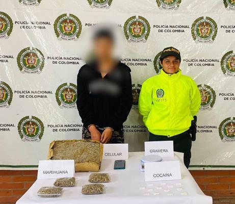 Policía realizó allanamiento a una vivienda y capturó a presunto expendedor de alucinógenos 