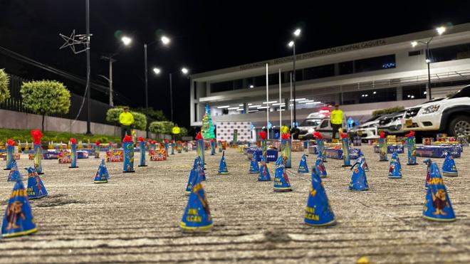 La pólvora estaría avaluada en 120 millones de pesos.