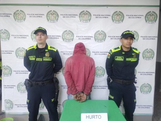 Capturado un sujeto en flagrancia.