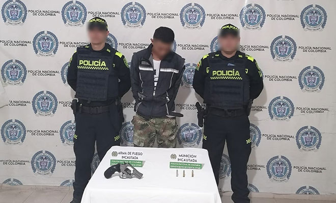 Capturado con arma de fuego ilegal