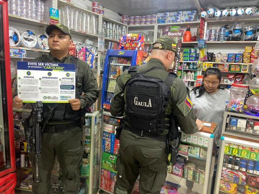 El Gaula entrega recomendaciones frente a la extorisón