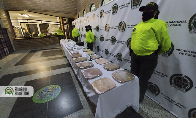 presentación de incautación de estupefacientes