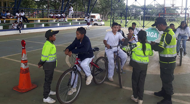 La Policía Nacional-promueve-la seguridad vial-en el departamento del Meta