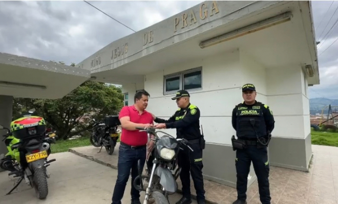 recuperacion de una moto hurtada