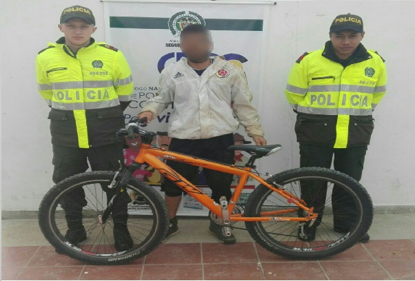 Recuperación bicicleta en Paipa 