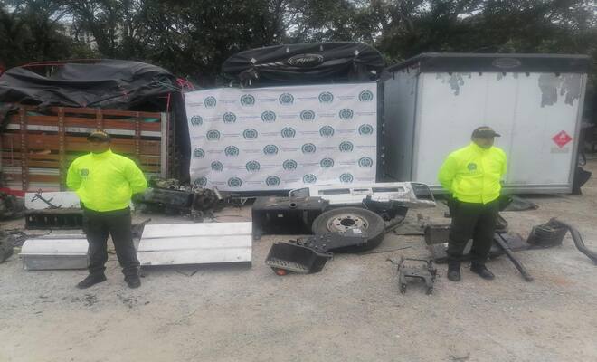 Se logró la recuperación de autopartes