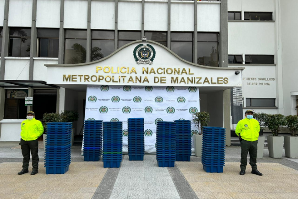 140 canastillas pertenecientes a una empresa de lácteos en Manizales fueron recuperadas