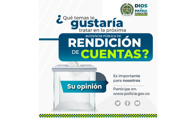 Rendiciones de Cuentas de la Policía Metropolitana de Neiva
