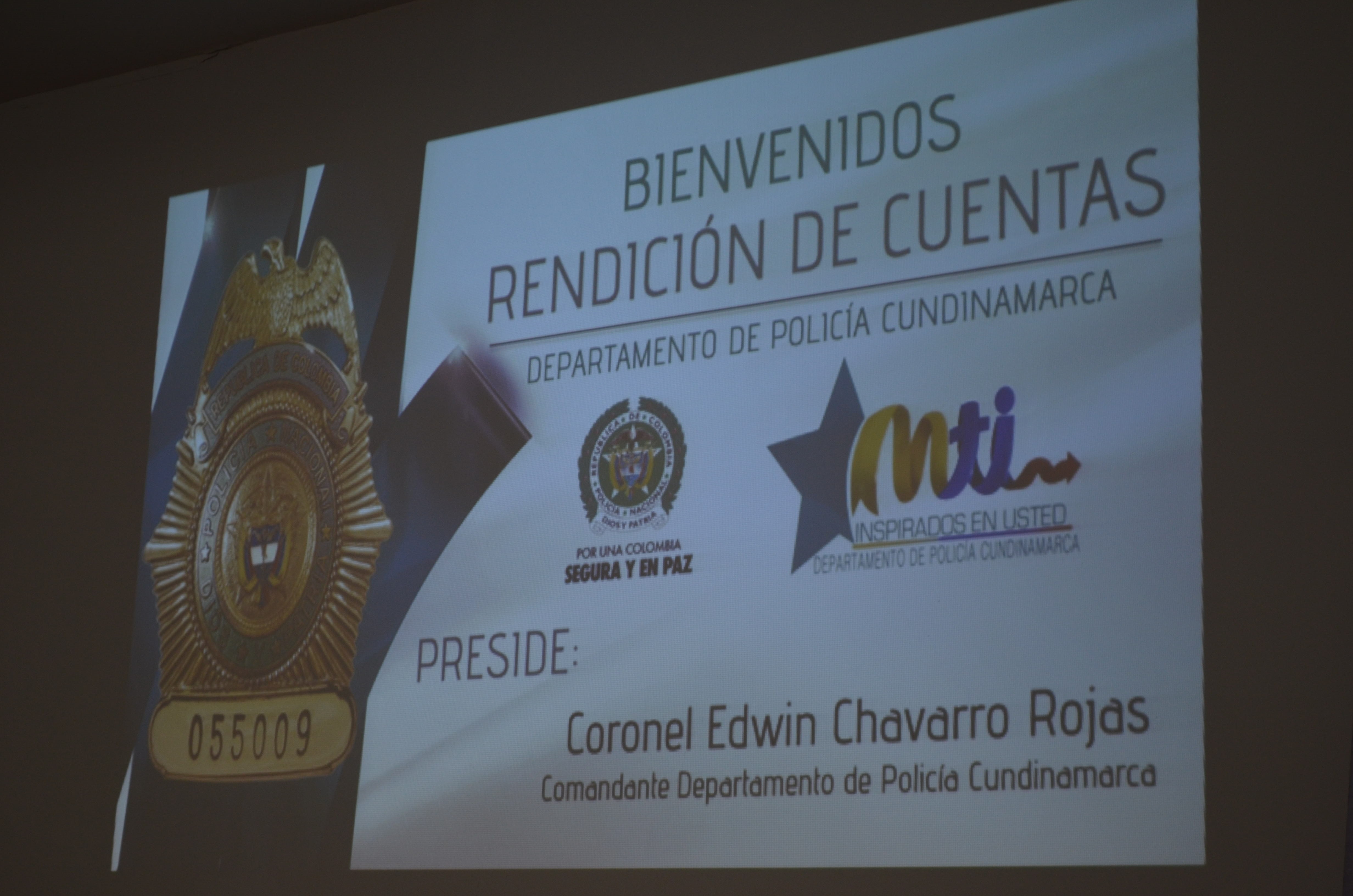 El departamento de Policía Cundinamarca rindió cuentas a la comunidad de la gestión operativa y administrativa 
