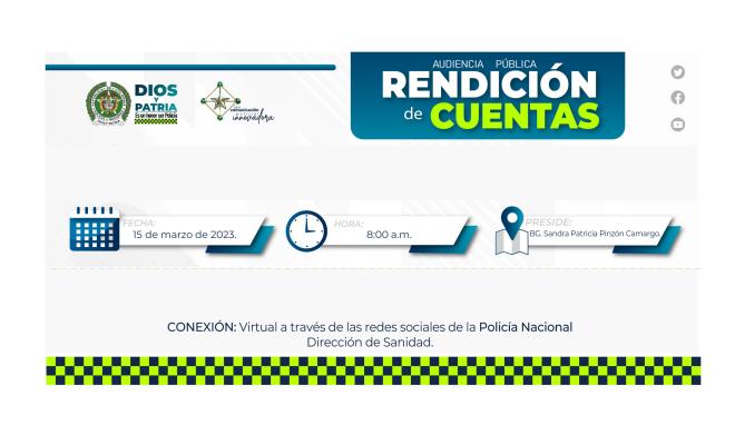 Participe en la Rendición de Cuentas de la Dirección de Sanidad vigencia 2022