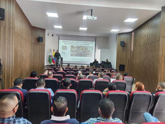 en el comando de la Policía en Manizales presentaron la Rendicion de cuentas 2023 