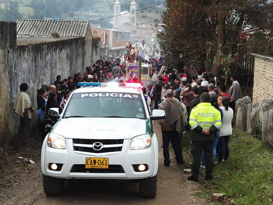 Seguridad durante la semana mayor en Boyacá 