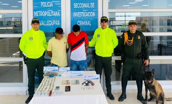 Capturas en flagrancia y contundentes resultados contra el tráfico de estupefacientes en Valledupar