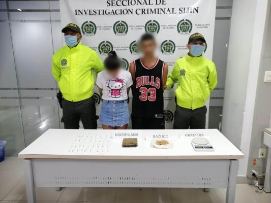 Se incautaron 307 gramos de marihuana