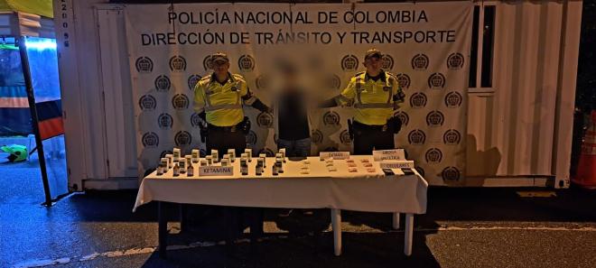 Sujeto capturado con 20 frascos de Ketamina, 600 pastillas de éxtasis y 100 miligramos de MDMA 