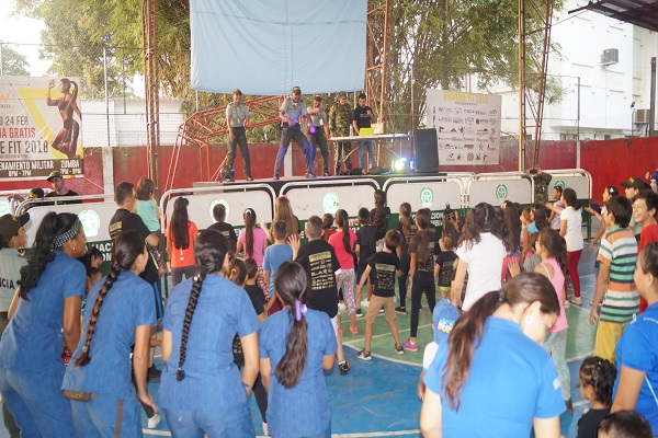 el grupo de protección a la infancia y adolescencia Guaviare, se integró a la campaña guaviare fitnes